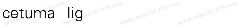 cetuma light字体转换